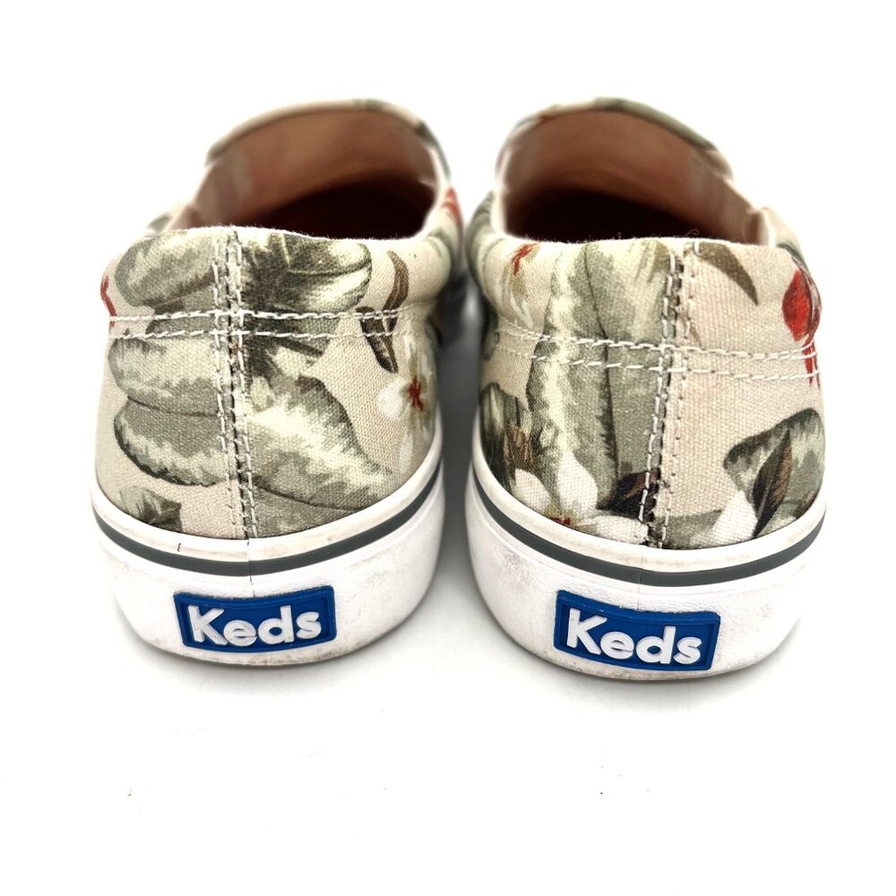 Keds Womens Slip-On Floral Canvas Shoes Size 8.5 US Tropical Design Rubber Sole - Picture 10 of 16